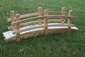 Ponte in legno naturale decorativo presepe natale 100 x 20